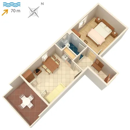 Gasthuis And By The Sea Vinjerac, Zadar - 3248 Vinjerac